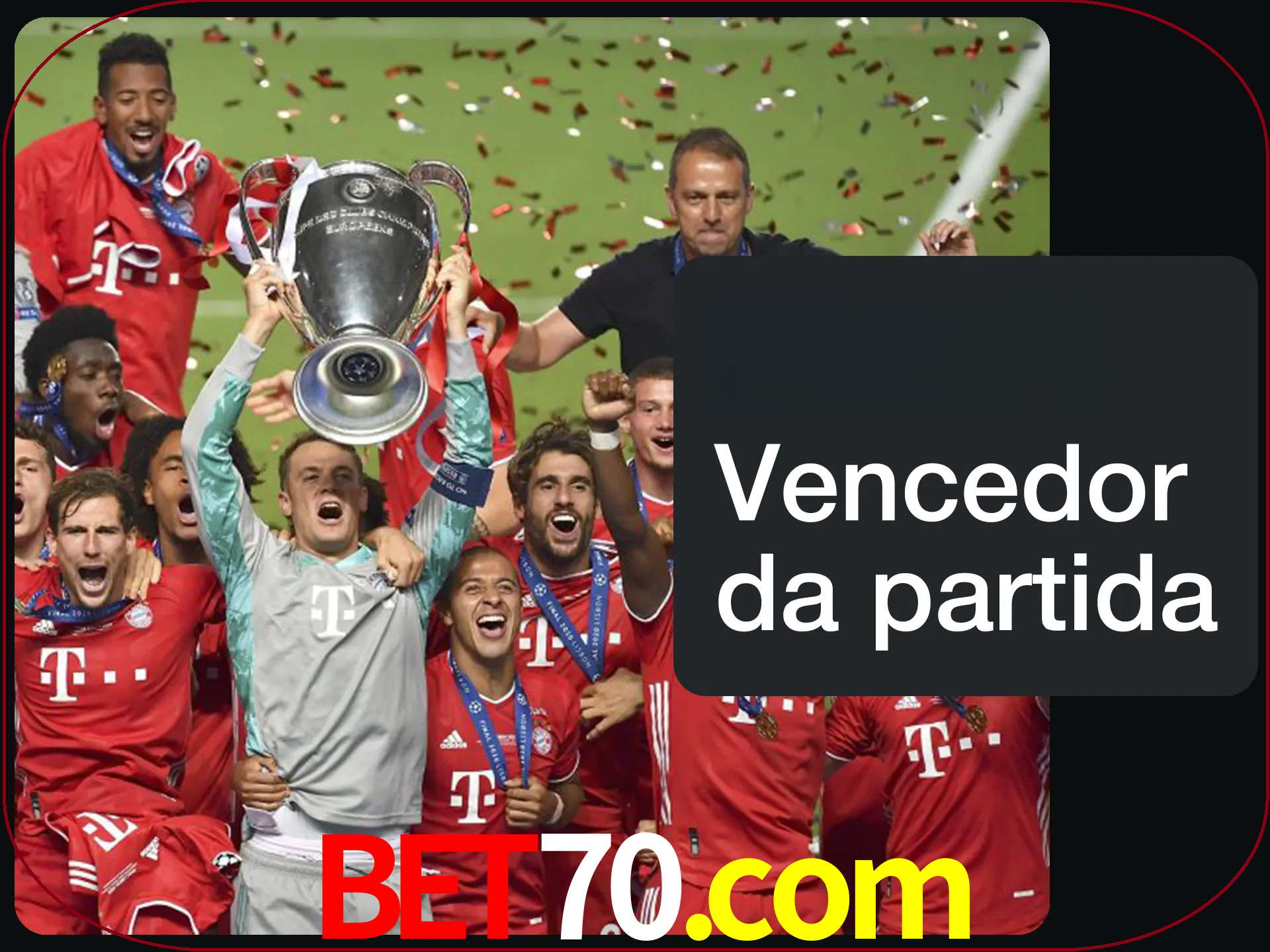 Aposte no vencedor e ganhe uma grande quantia de dinheiro.