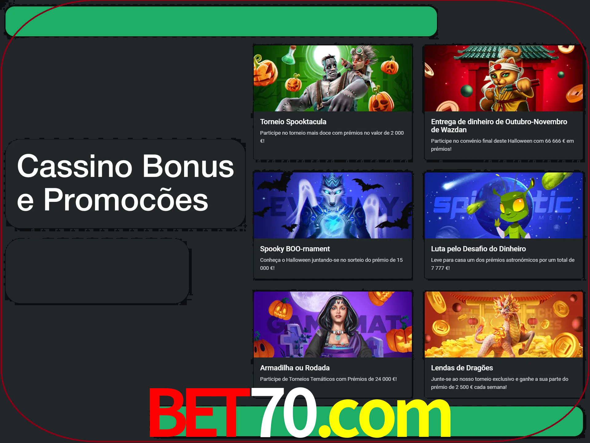 Verifique se há novos bônus de cassino para reivindicar.