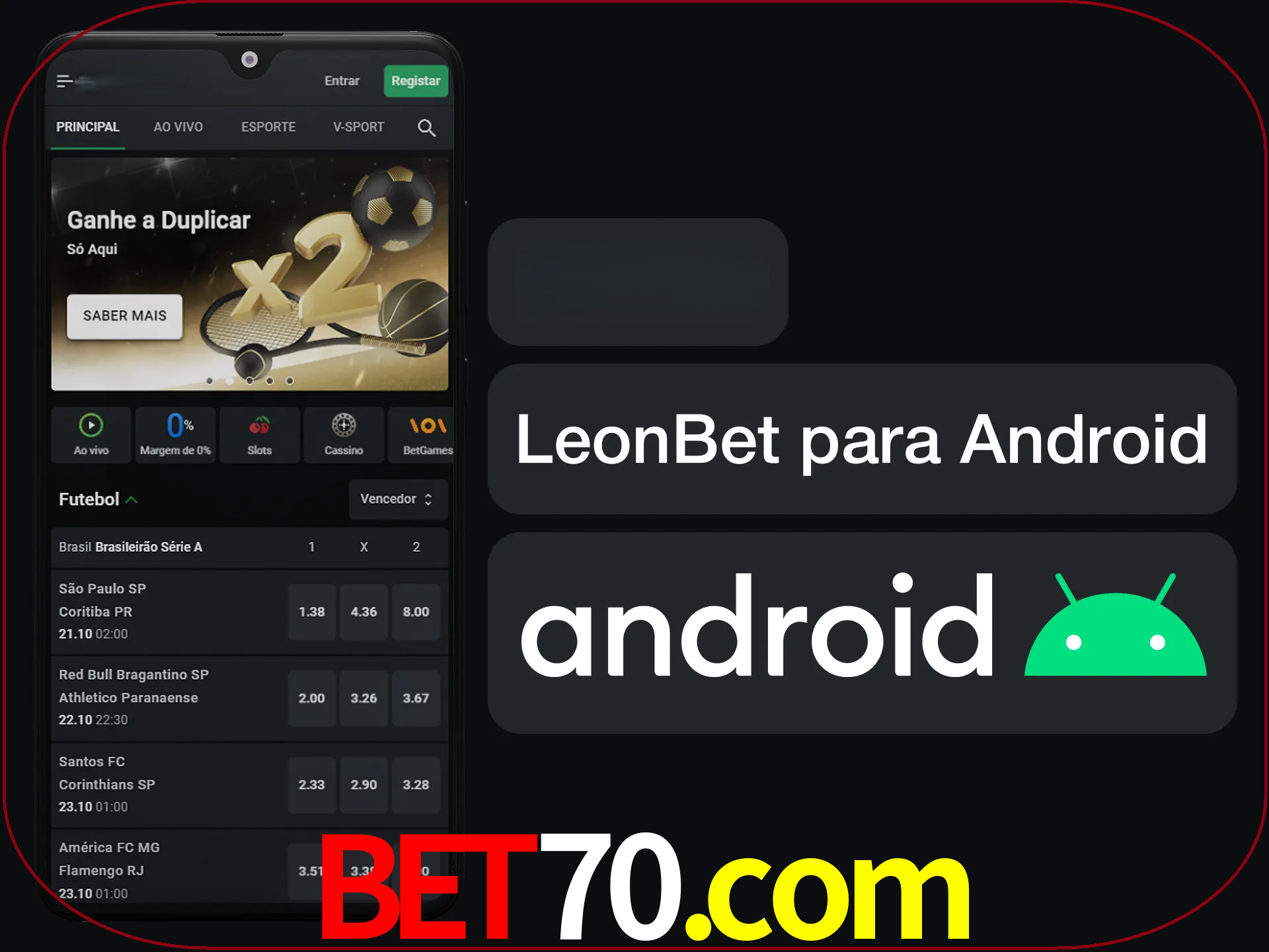 Adquira sua versão poket de LeonBet.